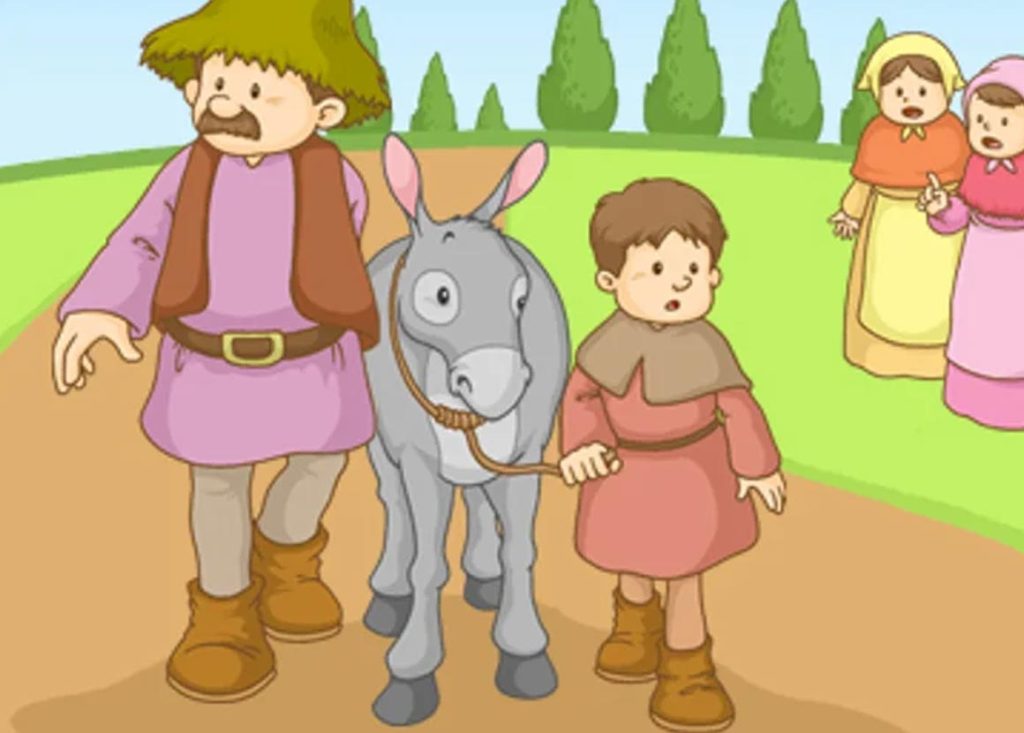 El padre, el hijo y el burro